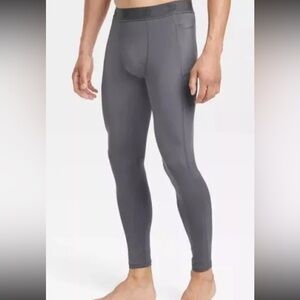 NEW All in Motion Men's Grey Athletic Fitted Tights Size XXL‎